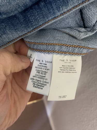 Men’s rag & bone definitive denim jacket blue size small - Picture 11 of 11