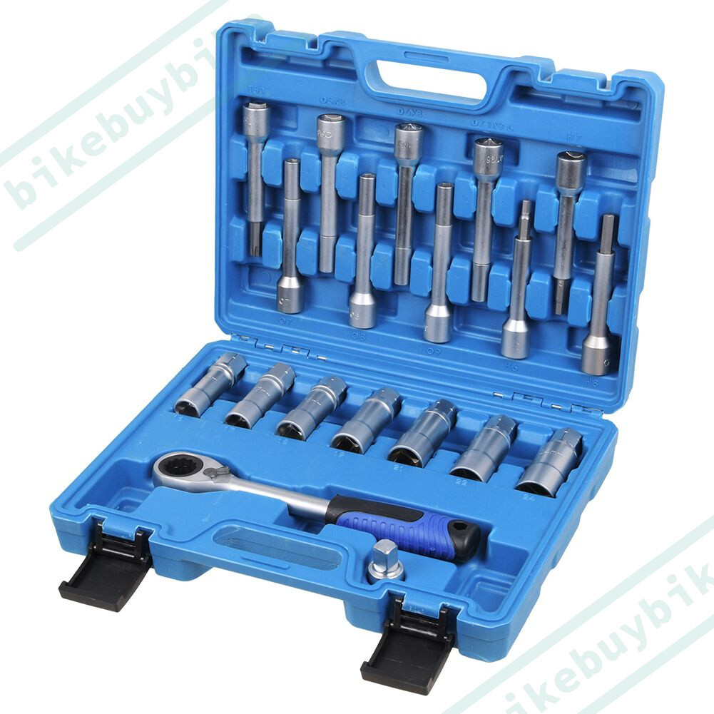 Shock Absorber Strut Nut Kit Set 19pc Suspension Removal Top Mount Tool