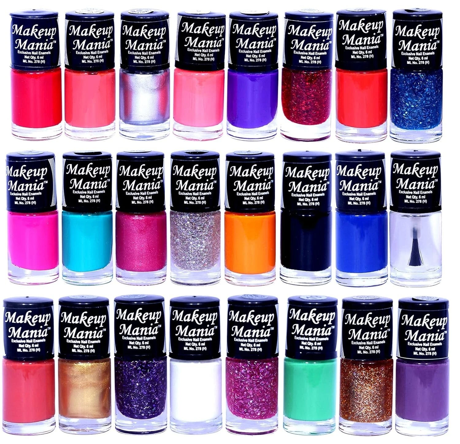 Makeup Mania Nail Polish Set of 24 Pcs, Nail Paint of 6ml each
Opens in a new window or tab