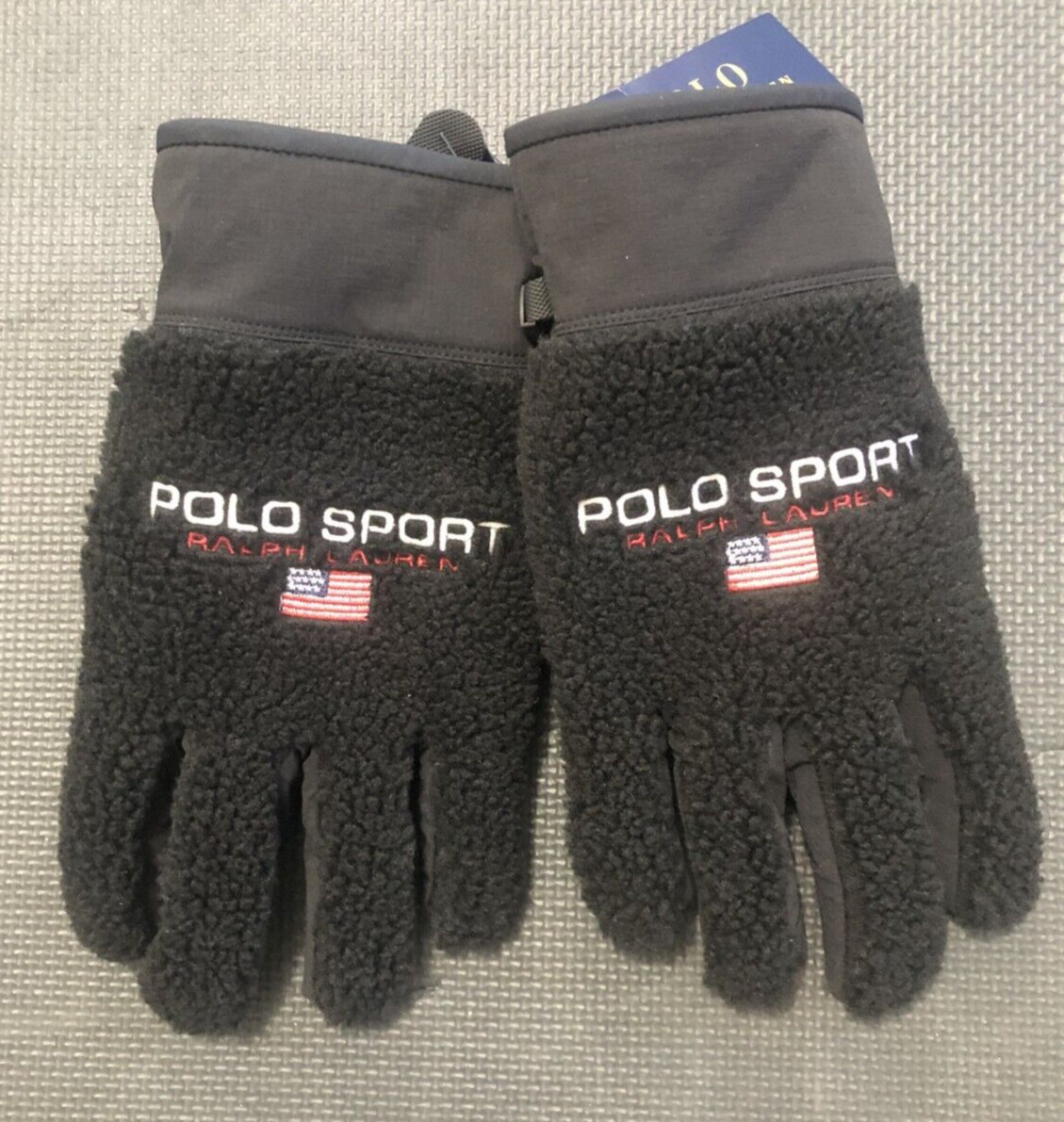 Guantes polar POLO SPORT Ralph Lauren para hombre talla L tabla de nieve esquiador alpino nuevos con etiquetas