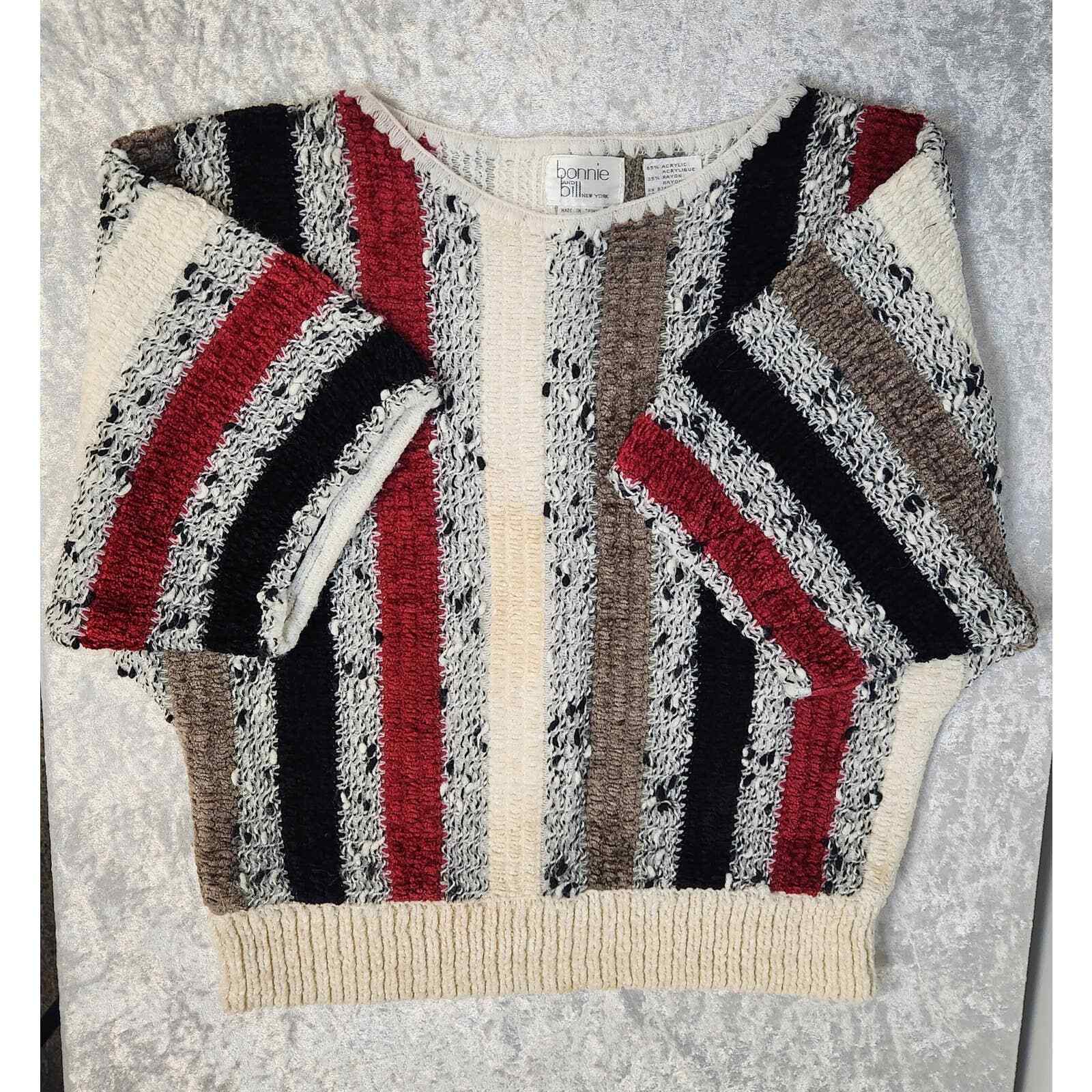 Vintage Bonnie and Bill New York Multicolor Knit … - image 4
