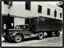 1946 Autocar Trucks New Metal Sign: A & P Stores, Brooklyn New York