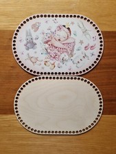 New design/Wooden base  for crochet basket  wiht lid/ Crafts/ DIY/