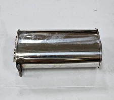 Vibrant StreetPower Oval Muffler 2.5" Center Inlet x Dual 2.25" Outlet 1110