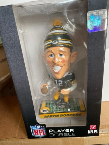 AARON RODGERS Green Bay Packers FOCO LE Carciature Bobblehead NIB LAST 3 SALE - Picture 1 of 1