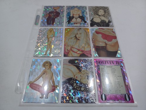 OLIVIA DE BERARDINIS SERIES 2 ALL PRISM SET OF 72 SEXY NON-SPORT TRADING CARDS - Picture 9 of 10