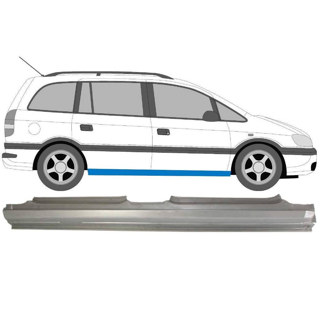 VAUXHALL OPEL ZAFIRA A 1999-2005 FULL SILL REPAIR PANEL ROCKER PANEL / RIGHT RH