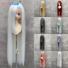 Yutotue Dolls Straight Hair with Long Bangs Wigs for 1/3 1/4 1/6 BJD SD Doll DIY