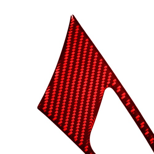 3Pcs For Cadillac CTS 08-22 Red Carbon Fiber Front Door Handle Bowl Panel Trim - Bild 8 von 11