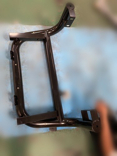 Stainless Black Nudge Bar For Nissan Navara NP300 2016-2020 (With Front H Rack) - Picture 2 of 2