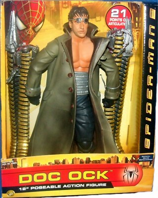 SPIDERMAN 2 Doc Ock New 21 Points of Articulation 12-inch Factory