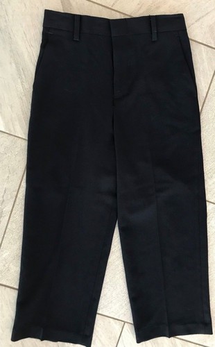 NEW Calvin Klein Navy Blue Dress Slacks The Morgan Straight Leg Pants Boy Size 4 - Picture 2 of 3