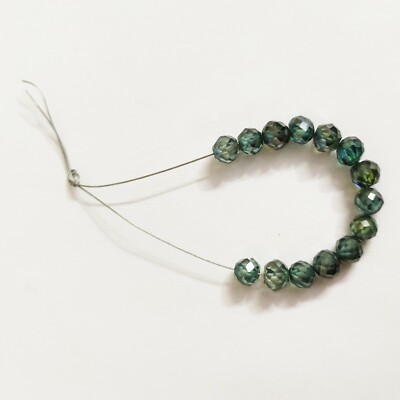5-5.50 MM 14 Stück Blau Perlen Tolle Sparkle VVS1 Certified! Schmuck Herstellung