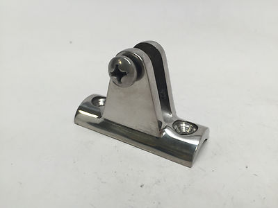 MARINE BOAT BIMINI TOP FITTING SS 316 CONCAVE BASE DECK HINGE 7/8X2'' 22.2X50.8MM