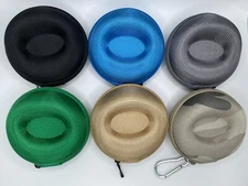 Watch Case - EVA Nylon Hard Case Pod for Travel and Storage - Velour Interior