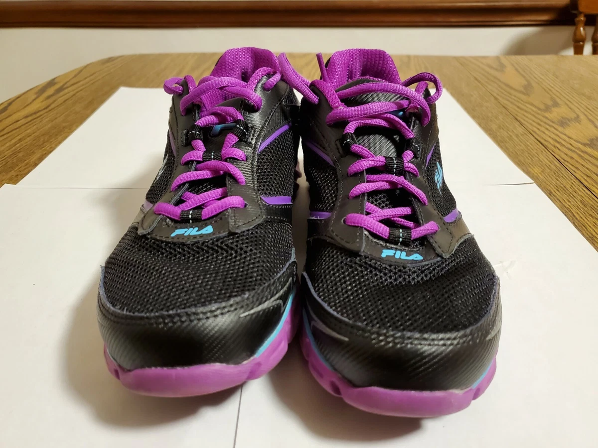 FILA Women s Running Shoes Ancerus 5 Black Purple US 8.5 Standard Width