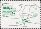 Vintage placemat WALLYS Tavern On The Hill map picture Watchung New Jersey nrmt+ — photo 2