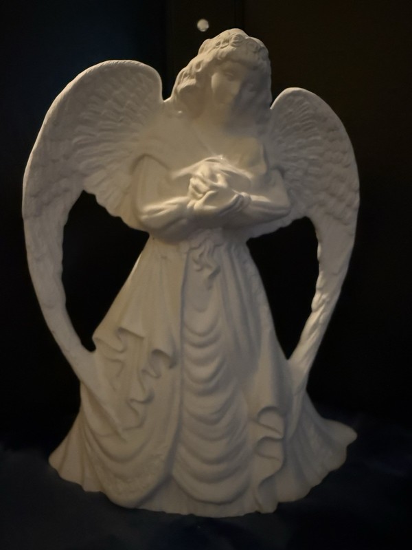 Ready-to-Paint Ceramic Angel Figurine