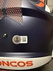 Dre Greenlaw Broncos Signed Replica Helmet Inscribed “Big Play Dre” — photo 3
