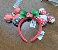 Disney Parks Loungfly Mickey Minnie Ears Christmas Ornament Headband US POST