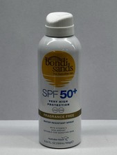 Bondi Sands SPF 50+ Sunscreen Spray 193ml UVA UVB Fragrance Free Water Resistant 51.76 per litre