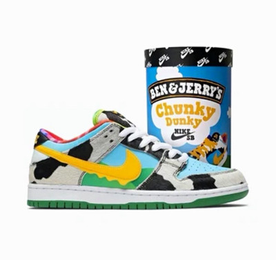 Nike SB Dunk Low Ben & Jerry s Chunky Dunky Men s Multicolor Low Top Sneakers