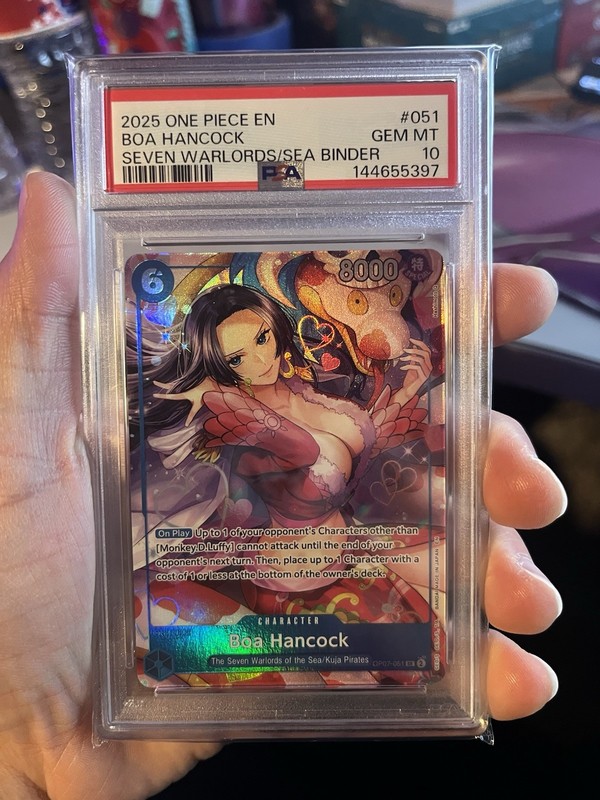 2025 ONE PIECE THE 7 WARLORDS OF THE SEA #051 BOA HANCOCK PSA 10
