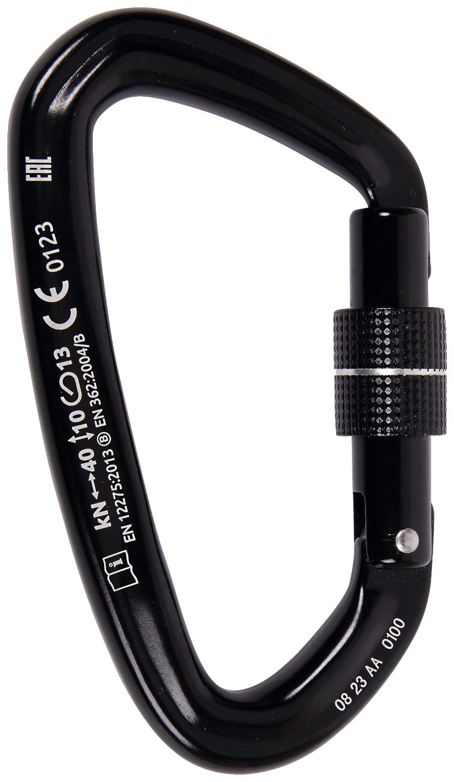 Camp Atlas Lock Screw Gate Climbing Carabiner - Black