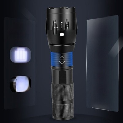 FÜR T6 LED Taschenlampe USB Wiederaufladbar 1800mAh Akku Zoombar High Power