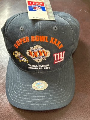 Vintage 2001 Super Bowl XXXV Snapback Hat Ravens vs Giants NFL Twins OSFA NWT