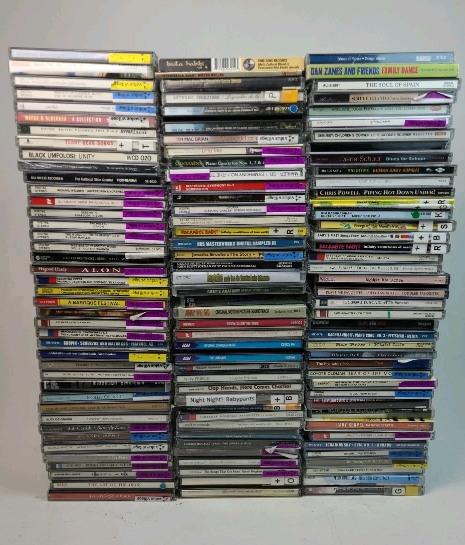 130+ RANDOM ASSORTED CD JOB LOT All Genres (Heavy On Classical) *FREE ...