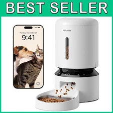 Smart 1080P Cat Feeder, WiFi, 2-Way Audio, Night Vision