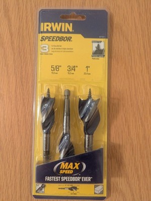 Irwin Speedbor 3-Piece Set 5/8'' 3/4'' 1''