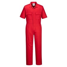 PORTWEST Super Lightweight Short Sleeve Coverall - Red - S996 Large
