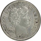 1911 Barber Silver Dime AU Slider Uncertified #903