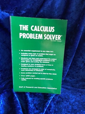 The Calculus Problem Solver (Problem Solvers) Weisbecker, Henry: