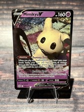 Carta Pokemon Mimikyu V 068/172 stelle brillanti spada e scudo ultra rara quasi nuova