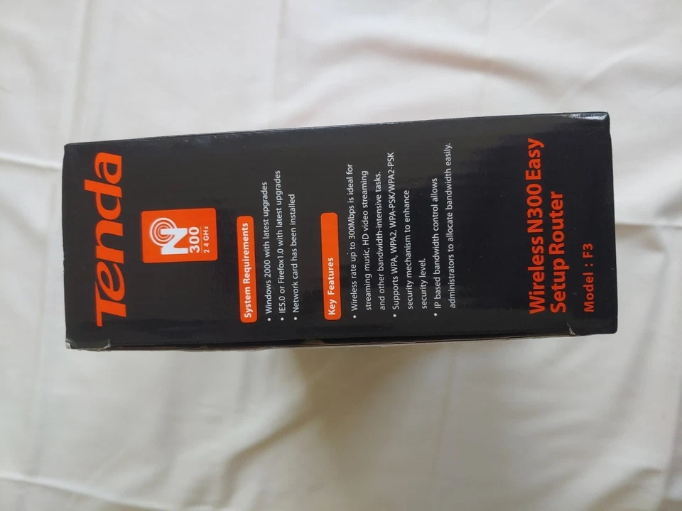 Tenda F3 White Wireless N300 Electronic/Setup Router SKU 2805 - Image 4 of 4