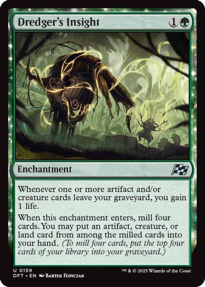 2025 Magic: The Gathering: DFT - Dredger's Insight (#159, Uncommon, Near Mint)