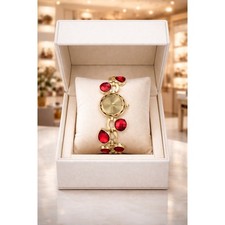 Watch Women Gold Red Style Co