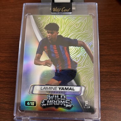 Wild Card WildChrome Lamine Yamal WCCL-LY1 Chrome La Liga FC Barcelona 10/10