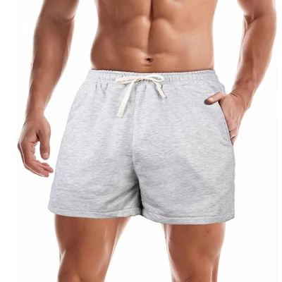 Short Court pour Homme, 3 Pouces Short de Musculation en Coton Homme - Photo 1/4