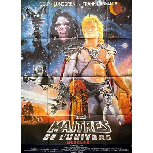 LES MAITRES DE L'UNIVERS Affiche de film - 120x160 cm. - 1987 - Dolph Lundgren, - Photo 1/1