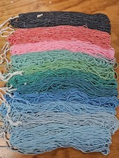 Lot Assorted Rainbow Colors Japanese 3.5mm Round Pearls Plastic Beads VTG Japan