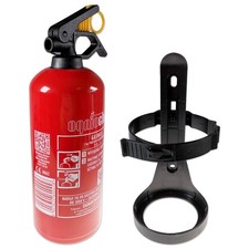 Feuerl&ouml;scher Pulver BC 1KG Auto Camper Boot Handfeuerl&ouml;scher 260mm + Wandhalter