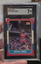 Michael Jordan 1986 Fleer # 57 Rookie Card - SGC 7. rookie card picture