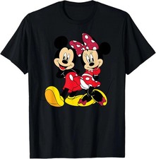 Disney - Mickey And Minnie Mouse Black T-Shirt