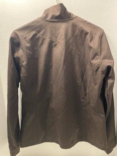 Chaqueta softshell marrón bordada Western L grande Ariat para mujer - Imagen 4 de 4