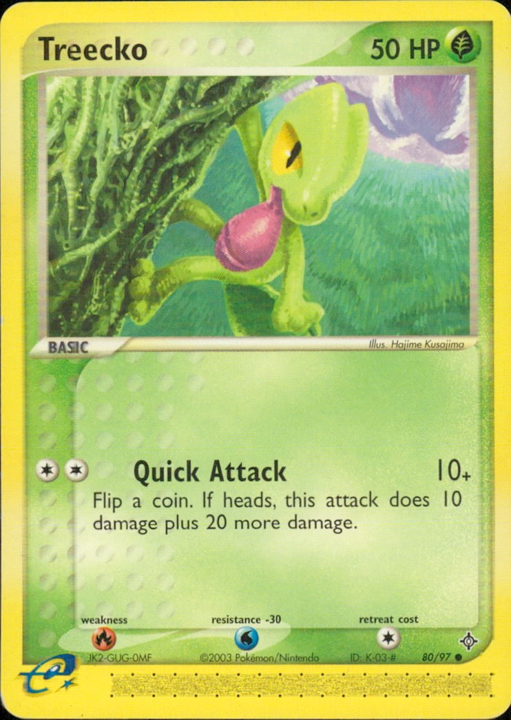 Treecko Common EX Dragon 80/97 LP