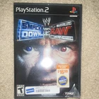 WWE SmackDown! vs. Raw PS2 NO MANUAL BLOCKBUSTER CASE FREE SHIP TESTED WORKS